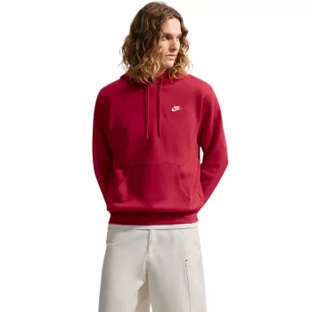 Nike Club Fleece vīriešu jakas ar kapuci University Red 2XL