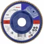 Bosch X431 Standard metāla slīpēšanas ziedlapa disks, 115 mm, cirkonija alumīnija oksīds, P60 graudainība, 22,23 mm urbums 2608601272