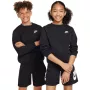 Nike Sportswear Club Fleece bērnu jakas ar kapuci melna S