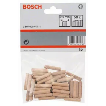 Bosch koka dībeļi 6 mm x 30 mm, 50 gab. 2607000444