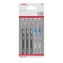 Bosch Accessories 2608667855 Basic zāģa asmeņu komplekts koksnei un metālam, 5 gab., universāls stiprinājums