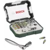 Bosch Accessories Promoline 2607017392 27 daļu skrūvgriežu uzgaļu komplekts ar rievotajiem, Phillips, Pozidriv, sešstūra un Torx uzgaļiem un glabāšanas maciņu