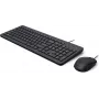 HP 150 vadu pele un klaviatūras komplekts - USB, pilna izmēra, melns 240J7AA#ABX