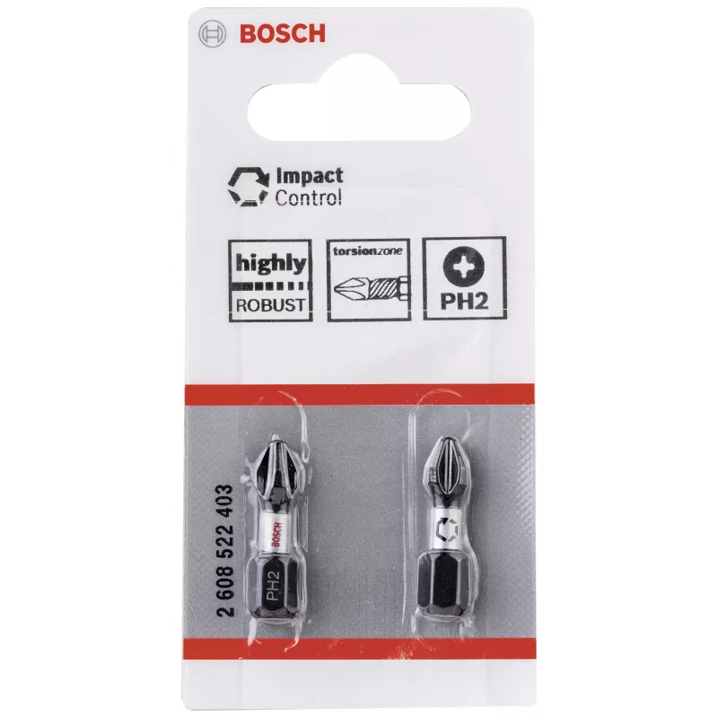 Bosch Impact Control 2608522403 Phillips PH2 uzgaļu komplekts, 2 gab., 25 mm