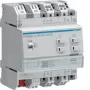 Hager TYAS624D KNX Secure 4 kanālu žalūziju/ruļļu piedziņas aktuators 24V DC