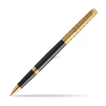 Waterman Hemisphere lodīšu pildspalva - Fine, spīdīgi melna ar hroma apdari, dāvanu kastīte 2225136