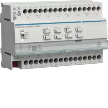 HAGER TYMS616D KNX Secure komutācijas/žalūziju izpildmehānisms 16/8 kanāli