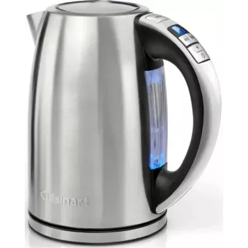Cuisinart CPK17E-B elektriskā tējkanna, 1,7 L, 1500 W, nerūsējošais tērauds, 6 temperatūras iestatījumi