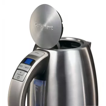 Cuisinart CPK17E-B elektriskā tējkanna, 1,7 L, 1500 W, nerūsējošais tērauds, 6 temperatūras iestatījumi