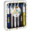 BIC 4 Colours lodīšu pildspalva, 6 gab. iepakojums, zils korpuss, 4 tintes krāsas (zila, sarkana, zaļa, melna), 1,0 mm vidējs uzgalis 9926071