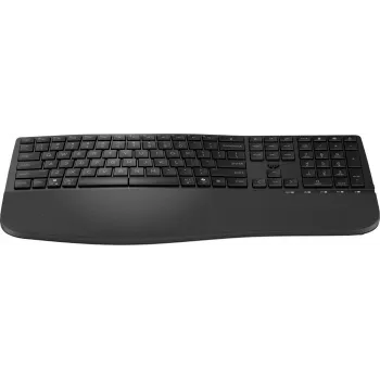 HP 685 Comfort Dual-Mode bezvadu klaviatūra, Bluetooth 5.2 un 2,4 GHz, uzlādējama, US English QWERTY, Dark Ash Silver 8T6L9UT#ABE