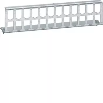 HAGER UM00K4 24 portu tukšs komutācijas panelis UM sērijas moduļiem, 19 inch 1U, gaiši pelēks