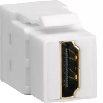 Hager Keystone modulis universalVZ20HS HDMI sievišķais uz HDMI sievišķais 180° balts