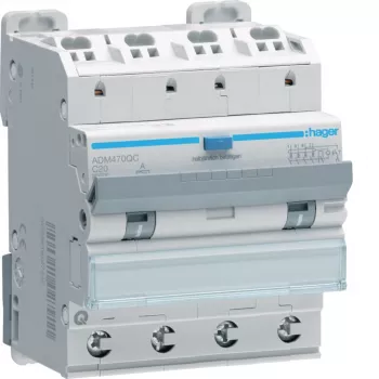 Hager ADM470QC RCBO 4P 6kA C20 30mA A tipa Quick Connect