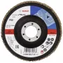 Bosch X431 Standard metāla slīpēšanas ziedlapa disks, 115 mm, 60 graudainība, stikla šķiedras pamatne 2608603713