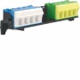 Hager PE/N spaiļu bloks ar turētāju 2x18 Quick-Connect FZ382