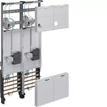 HAGER Komplekts uzskaites lauks 2 skaitītāju pozīcijām Universal Z H1050mm 2-lauku Hessen dizains ZK34C3N