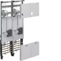 HAGER Komplekts uzskaites lauks 2 skaitītāju pozīcijām Universal Z H1050mm 2-lauku Hessen dizains ZK34C3N