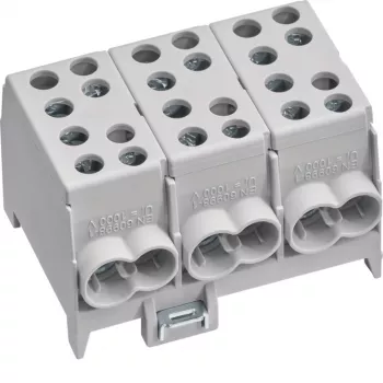 Hager Main Line Branch Terminal Block KH35L3 3-polārs 2x35-2x25mm² pelēks