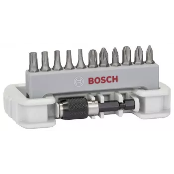 Bosch 2607017578 34 gabalu urbju un skrūvgriežu uzgaļu komplekts ar HSS-TiN metāla, mūra un koka urbjiem X-Line maciņā