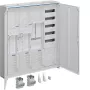 HAGER ZB34SEQ29EN univers Z pilnais skapis, 2 skaitītāju vietas, 3 lauki, 5 rindas, 180 moduļi, IP44, balts