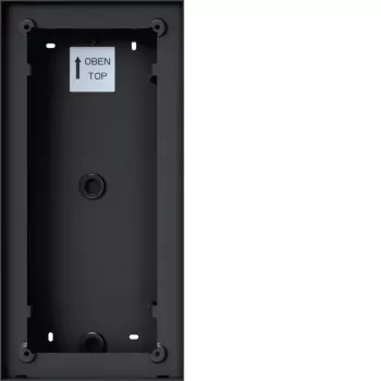 Hager REW407X virsapmetuma korpuss Intercom Mono, 2/3/4 zvanu pogas, antracīta