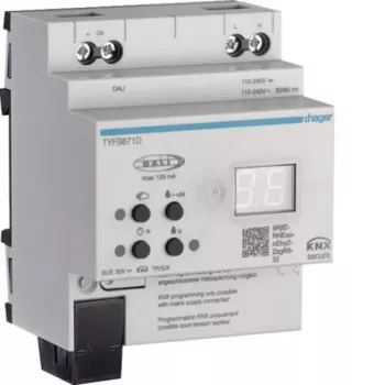 Hager Gateway TYFS671D KNX/DALI-2 Secure 1 kanāla vārteja