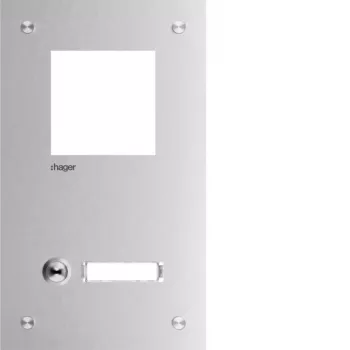 Hager RTQ101X domofona priekšējais panelis Mono 1 poga