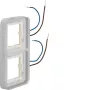 Hager WNA712 W.1 1 moduļa rāmis ar zilu LED apgaismojumu, 230V, polāri balts