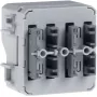 HAGER WNT302 KNX spiedpogu sensors, 1 modulis, 2 komutācijas punkti, ierakstāms, polāri balts