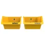 DEWALT DWST82813-1 TSTAK instrumentu uzglabāšanas kaste dubultais komplekts – 2x 14L sakraujami plastmasas konteineri, melna/dzeltena