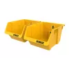 DEWALT DWST82813-1 TSTAK instrumentu uzglabāšanas kaste dubultais komplekts – 2x 14L sakraujami plastmasas konteineri, melna/dzeltena
