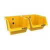 DEWALT DWST82813-1 TSTAK instrumentu uzglabāšanas kaste dubultais komplekts – 2x 14L sakraujami plastmasas konteineri, melna/dzeltena