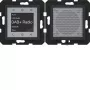 HAGER WAN6110BM Radio Touch UP DAB+ Bluetooth skaļrunis, iemontējams, melns