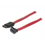 TECLINE SATA kabelis, 7-pin SATA male uz 7-pin SATA male, 1,0 m, sarkans 314000