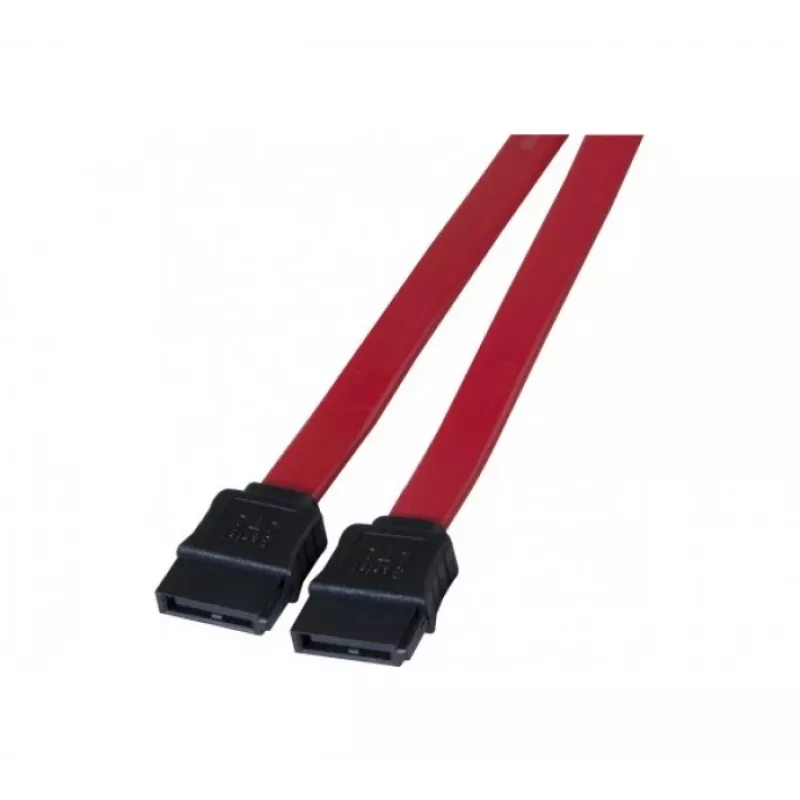 TECLINE SATA kabelis, 7-pin SATA male uz 7-pin SATA male, 1,0 m, sarkans 314000