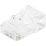 EXERTIS CONNECT RJ45 modulārais kontaktdakša Cat. 6 UTP savītam kabelim, caurspīdīga, 10 gab. 920560