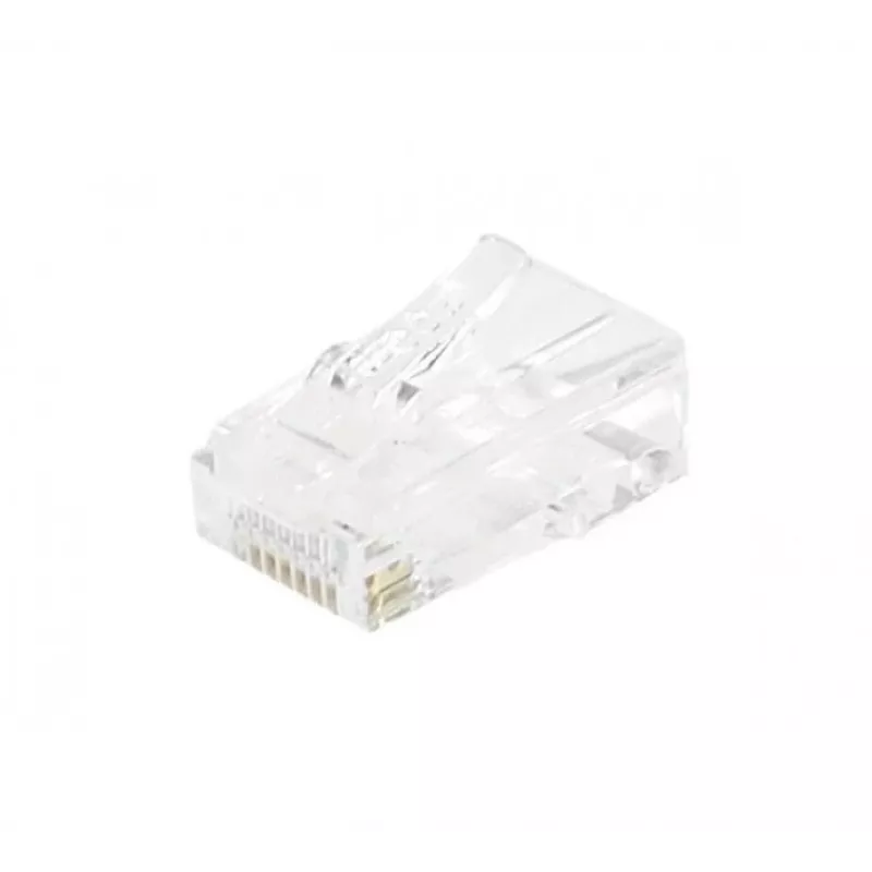 EXERTIS CONNECT RJ45 modulārais kontaktdakša Cat. 6 UTP savītam kabelim, caurspīdīga, 10 gab. 920560