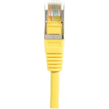 EXERTIS CONNECT CAT.6 F/UTP komutācijas kabelis, dzeltens, 0,5 m, plāns Snagless 842051