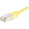 EXERTIS CONNECT CAT.6 F/UTP komutācijas kabelis, dzeltens, 0,5 m, plāns Snagless 842051