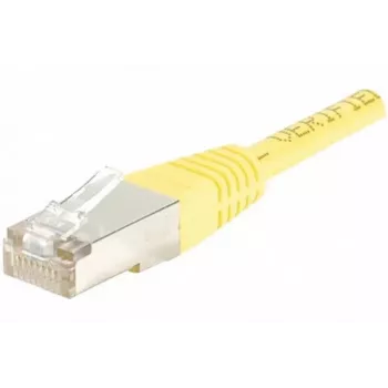 EXERTIS CONNECT CAT.6 F/UTP komutācijas kabelis, dzeltens, 0,5 m, plāns Snagless 842051