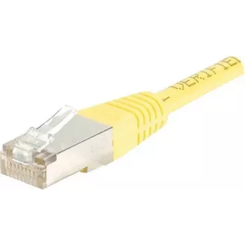 EXERTIS CONNECT Cat6 F/UTP komutācijas kabelis, dzeltens, 2,0 m, ar šauru lieces atslogojumu 842201