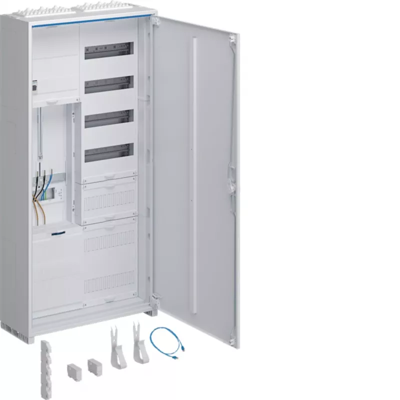 Hager universZ pilns skaitītāju skapis ZB323Q15ENT, 3-punktu, 1 mērīšanas lauks, APZ, Rfz, 1100x550x205 mm, balts