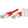 EXERTIS CONNECT Cat.5e F/UTP tīkla kabelis (patch cable), sarkans, 2,0 m, ar slaidu snagless aizsarguzmavu 847143