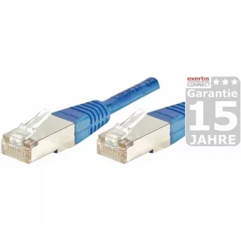 EXERTIS CONNECT Cat5e F/UTP tīkla kabelis, RJ45, zils, 0,5 m 847164