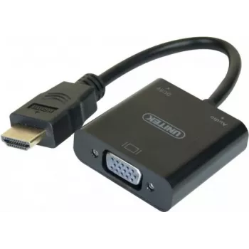 Exertis Connect 051248 VGA uz HDMI adaptera kabelis 0,15 m melns