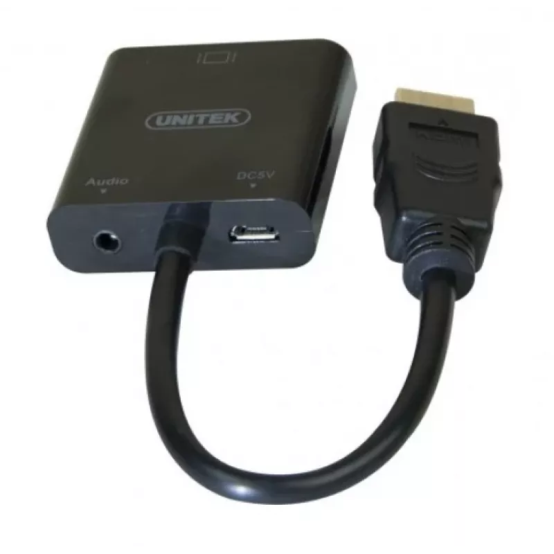 Exertis Connect 051248 VGA uz HDMI adaptera kabelis 0,15 m melns