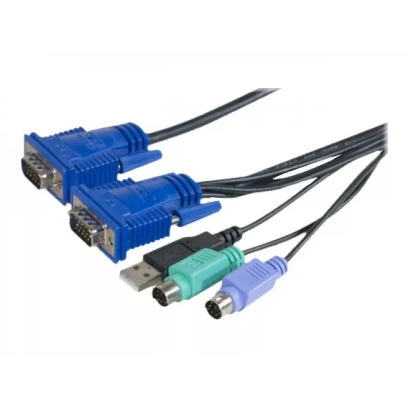 EXERTIS CONNECT KVM kombinētais kabelis USB, PS/2, 1,8m (66302)