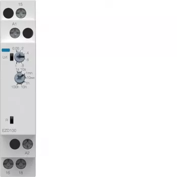 Hager EZD100 daudzfunkciju laika relejs 24-240V AC/DC, 10 funkcijas, 1 CO kontakts, DIN sliedei