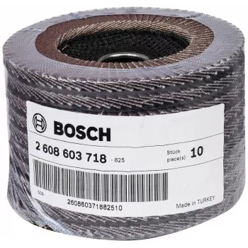 Bosch X431 Standard slīpēšanas ziedlapa metālam, taisna, 125 mm, graudainība 80, stikla šķiedras pamatne 2608603718